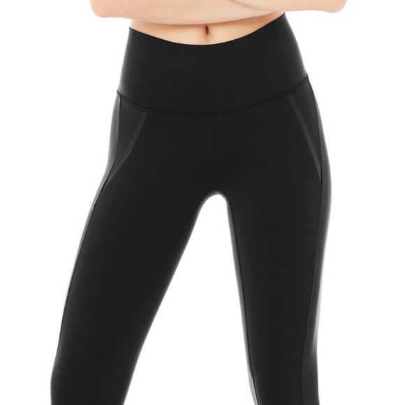 Alo Yoga High-Waist 7/8 Motocon Legging - Black NWT - Picture 5 of 8